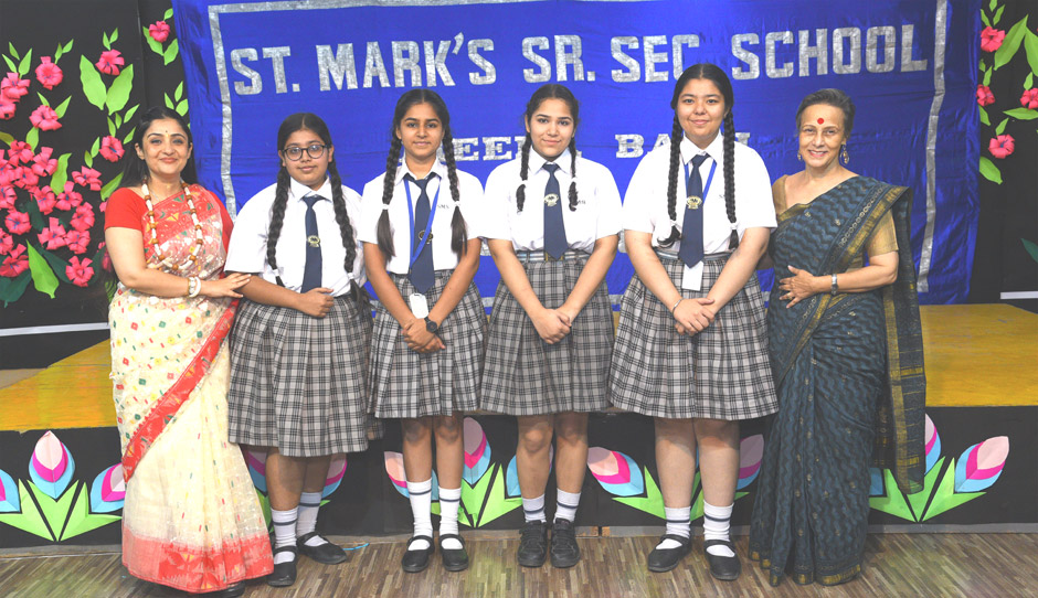 St. Mark's School, Meera Bagh - EDITORIAL BOARD - Investiture Ceremony: Senior Student Council 2023-24 : Click to Enlarge