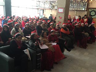 St. Mark’s Sr. Sec. Public School, Meera Bagh - Christmas Celebration by Teachers : Click to Enlarge