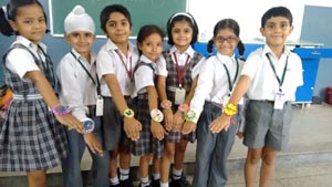 St. Mark’s Sr. Sec. Public School, Meera Bagh - Celebrating Raksha Bandhan : Click to Enlarge