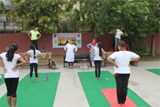 St. Mark's School, Meera Bagh - International Day of Yoga : Click to Enlarge