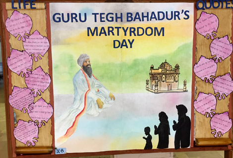 SMS, Meera Bagh - Guru Tegh Bahadur’s Martyrdom Day : Click to Enlarge