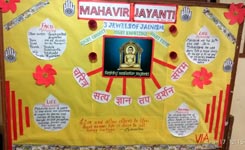 SMS, Meera Bagh - Observing Special Days : Mahavir Jayanti (VI-A) : Click to Enlarge