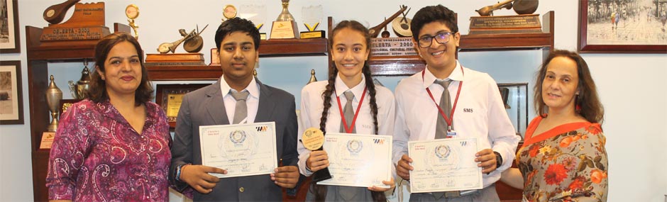 St. Mark's School, Meera Bagh - We Shine at Model United Nations : Click to Enlarge