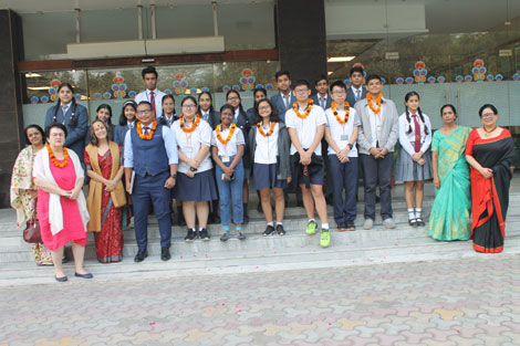 Delegation from Singapore visits St. Marks School, Meera Bagh : Click to Enlarge