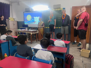 St. Mark's Sr. Sec. Public School School, Meera Bagh - The delegation from Slovakia joined classroom lessons and explored local attractions and cultural gems : Click to Enlarge
