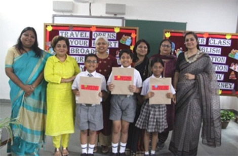 St. Mark’s Sr. Sec. Public School, Meera Bagh - Students of Class IV participated in the inter-class Poetry Recitation Competition : Click to Enlarge
