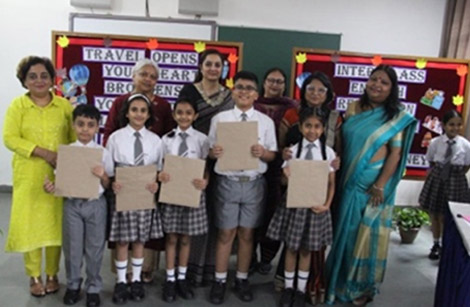 St. Mark’s Sr. Sec. Public School, Meera Bagh - Students of Class IV participated in the inter-class Poetry Recitation Competition : Click to Enlarge