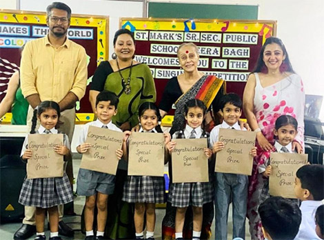 St. Mark’s Sr. Sec. Public School, Meera Bagh - Inter-Class Solo-Singing Competition : Click to Enlarge