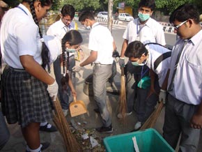 SMS Sr., Meera Bagh - Swachh Bharat Abhiyan : Click to Enlarge