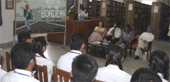 St. Mark's School, Meera Bagh - Interactive Session with the Author Mr. Inder Raj Ahluwalia : Click to Enlarge