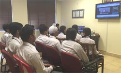St. Mark's School, Meera Bagh - Video Conference on Peace : Click to Enlarge