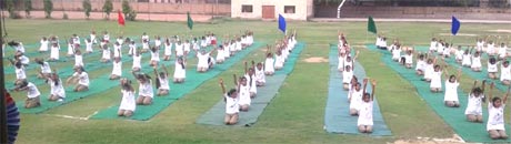 St. Mark's, Meera Bagh - International Yoga Day : Click to Enlarge