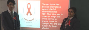 St. Mark’s Sr. Sec. Public School, Meera Bagh - World Aids Day  : Click to Enlarge