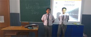 St. Mark's School, Meera Bagh - World Hiroshima Day : Click to Enlarge