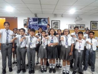 St. Mark's School, Meera Bagh - Rally for Rivers : Click to Enlarge