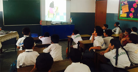 St. Mark's School, Meera Bagh - Session on Good Touch Bad Touch : Click to Enlarge