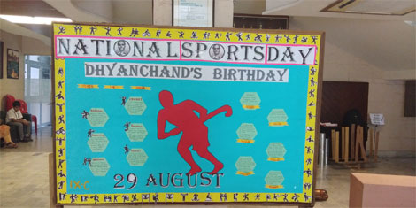 St. Mark's Meera Bagh - Dhyanchand's Birthday : National Sports Day of India : Click to Enlarge