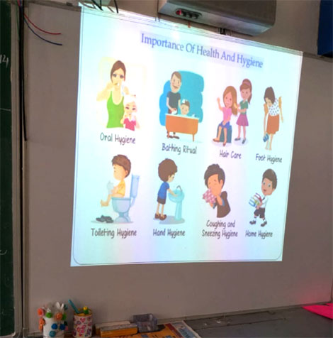 St. Mark's Meera Bagh - Sensitization Session on Personal Hygiene : Click to Enlarge