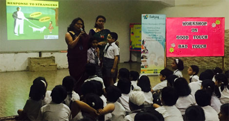 St. Mark's School, Meera Bagh - Workshop by Sahyog Care : Click to Enlarge