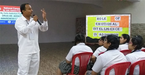St. Mark's School, Meera Bagh - Workshop on Role of Emotional Intelligence in Addiction : Click to Enlarge