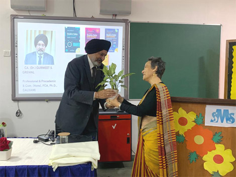 St. Mark's School, Meera Bagh - Career Counselling Session by CA. Dr. Gurmeet S. Grewal : Click to Enlarge