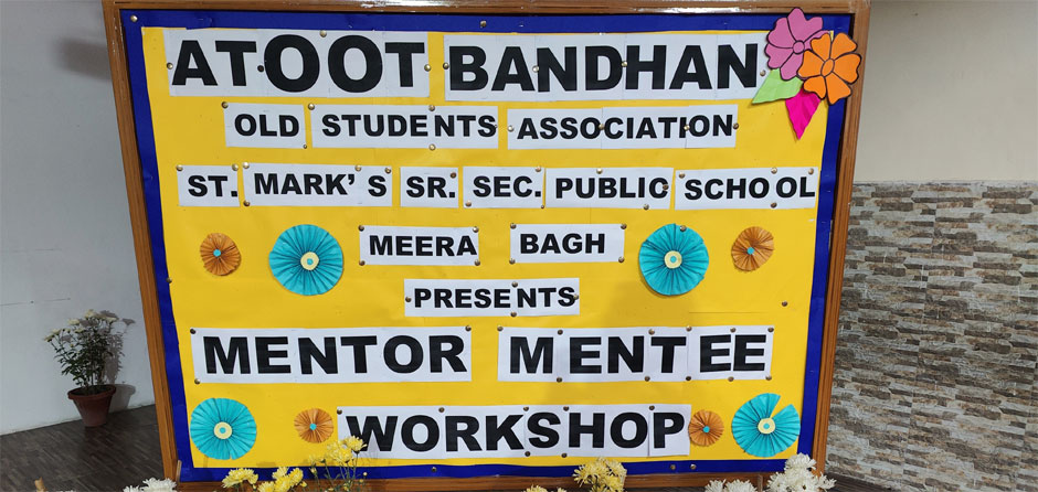 St. Mark's School, Meera Bagh - Mentor Mentee Workshop by Atoot Bandhan : Click to Enlarge