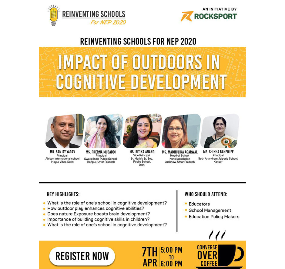 St. Mark's School, Meera Bagh - Ms. Ritika Anand, our Vice Principal speaks on – Impact of Outdoors in Cognitive Development : Click to Enlarge