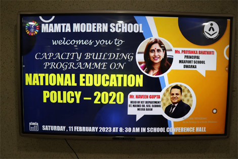 St. Mark's School, Meera Bagh - Training Program on National Education Policy 2020 was organized by CBSE-Centre of Excellence, Delhi West : Click to Enlarge