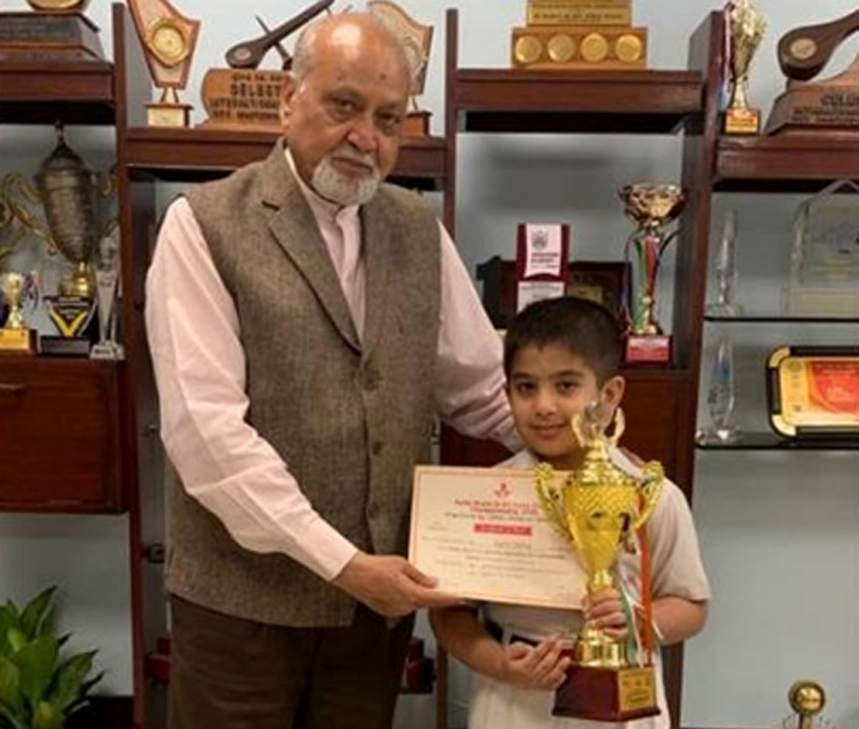 St. Marks Sr. Sec. Public School - Aariv Vohra of 2-D participated in the Delhi State U-07 Open Chess Championship : Click to Enlarge