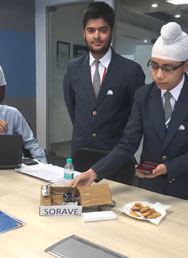 St. Mark's School, Meera Bagh - Manmeet Singh Tuteja and Chaitanya Arora, Class 10, make it to the final of Bennett Hatchery Innovation LaunchPad 2018 : Click to Enlarge