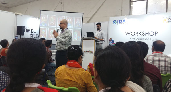 St. Mark's School, Meera Bagh - Ms. R. Thomas and Ms. M. Som attend a workshop titled : Unlocking the Seventh Sense at the premier DIDAC INDIA 2018 conference : Click to Enlarge