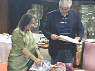 St. Mark's School, Meera Bagh - Guests from Slovakia arrive at our school : Click to Enlarge
