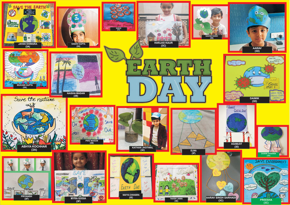St. Mark's School, Meera Bagh - Every day is Earth Day as we conduct activities to protect our planet - Class II Students : Click to Enlarge