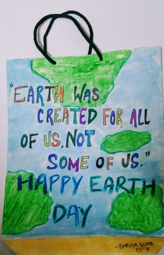 St. Mark's School, Meera Bagh - Every day is Earth Day as we conduct activities to protect our planet - Bhavya Gupta (XII-F) : Click to Enlarge