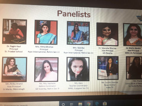 St. Mark's School, Meera Bagh - Vice Principal (Academics) Mrs. Ritika Anand is one of the panelists at the Leaders of the Schools video conference organised by Speaker of the Year 2020 : Click to Enlarge