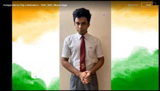 St. Mark's School, Meera Bagh - A spirited Independence Day celebrations by students of Grade 12 : Click to Enlarge