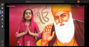 St. Mark's School, Meera Bagh - An excellent virtual presentation of Guru Purab celebration - Prakashotsav : Click to Enlarge