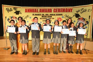 St. Mark's School, Meera Bagh - CLASS 5-D - Young Achievers from Grades 1 to 5 are felicitated at the Annual Award Ceremony : Click to Enlarge