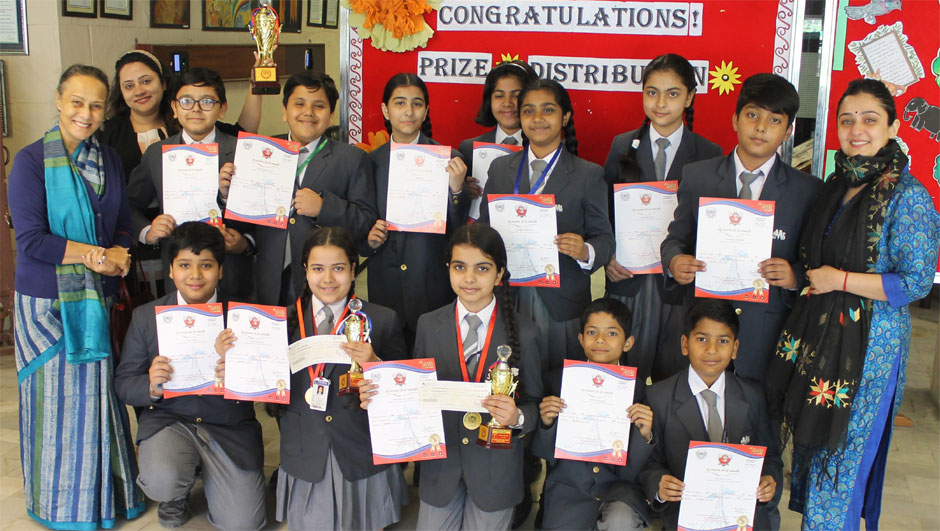 St. Mark's School, Meera Bagh - Excellent results @ the French Silverzone Olympiad : Click to Enlarge