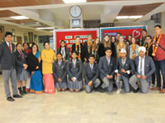 St. Mark's School, Meera Bagh - A delegation from Gimnazija Ptuj, Slovenia visits us : Click to Enlarge