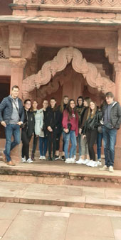 St. Mark's School, Meera Bagh - A delegation from Gimnazija Ptuj, Slovenia visits us : Click to Enlarge