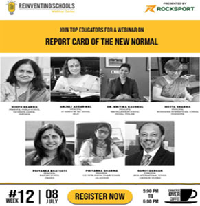 St. Mark's School, Meera Bagh - Our Principal, Ms. A. Aggarwal, was one of the distinguished panellists in a webinar - Reportcard of the new normal : Click to Enlarge