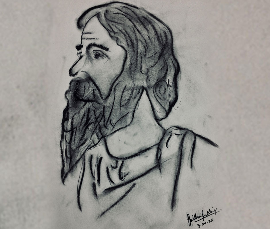 St. Mark's School, Meera Bagh - Tributes to Tagore on his birth anniversary - Aastha Sukhija (IX-H) : Click to Enlarge
