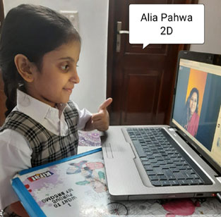 St. Mark's School, Meera Bagh - Students of Classes 2 to 5 attended a virtual storytelling session by Lopamudra Mohanty : Click to Enlarge