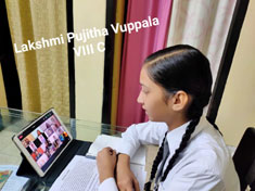 St. Mark's School, Meera Bagh - Students participate in a video conference on Article 18 UNDHR - Freedom of Belief held on 24 November 2020 : Click to Enlarge