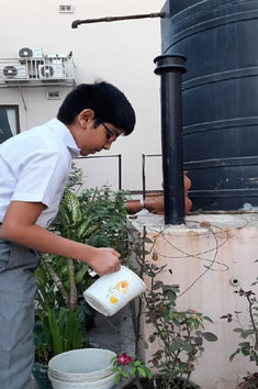 St. Mark's School, Meera Bagh - Our students participated in Water auditing as well as calculation of carbon footprints : Click to Enlarge