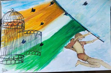 St. Mark's School, Meera Bagh - Art Competition for students of Classes 9 to 12 : Click to Enlarge
