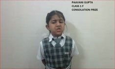St. Mark's School, Meera Bagh - Students of Class 1 participate in English Recitation Competition : Click to Enlarge