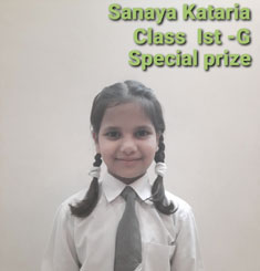 St. Mark's School, Meera Bagh - Students of Class 1 participate in English Recitation Competition : Click to Enlarge