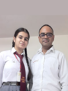 St. Mark's School, Meera Bagh - The new student council sworn in - Radhika Ahuja - V. Head Girl : Click to Enlarge